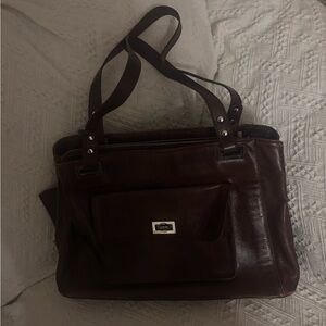 Wilsons Leather Rich Brown Tote Bag